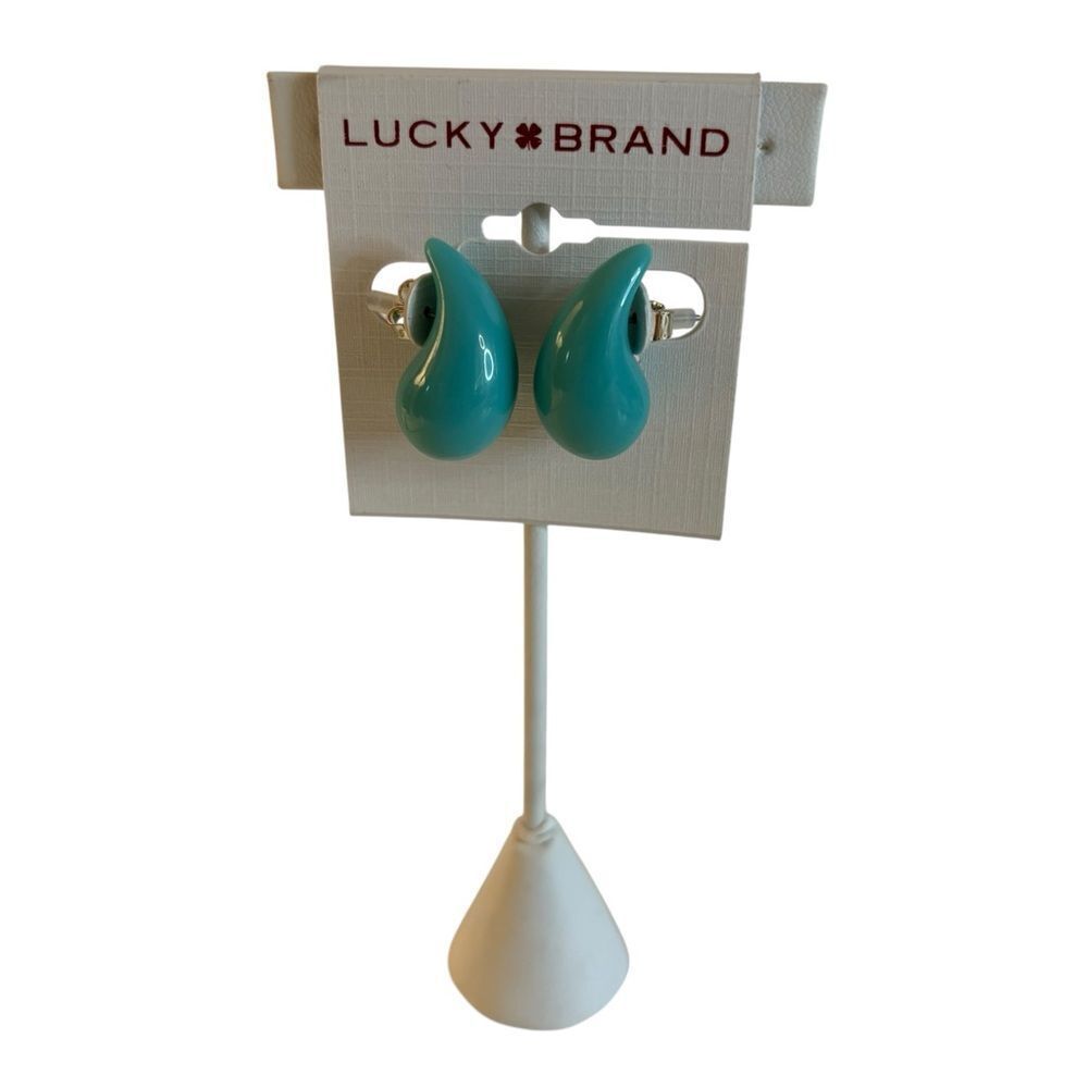 Sleek & Stylish Turquoise Teardrop Earrings